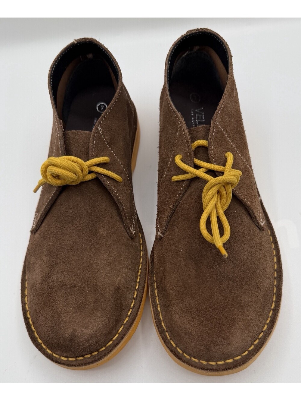 Veldskoen Heritage Vilakazi Chukka Boot Men’s 8 Brown Suede Yellow Sole NEW